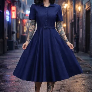 Vestido Camisero Penélope - Clásico Años 50 Dolly and Dotty