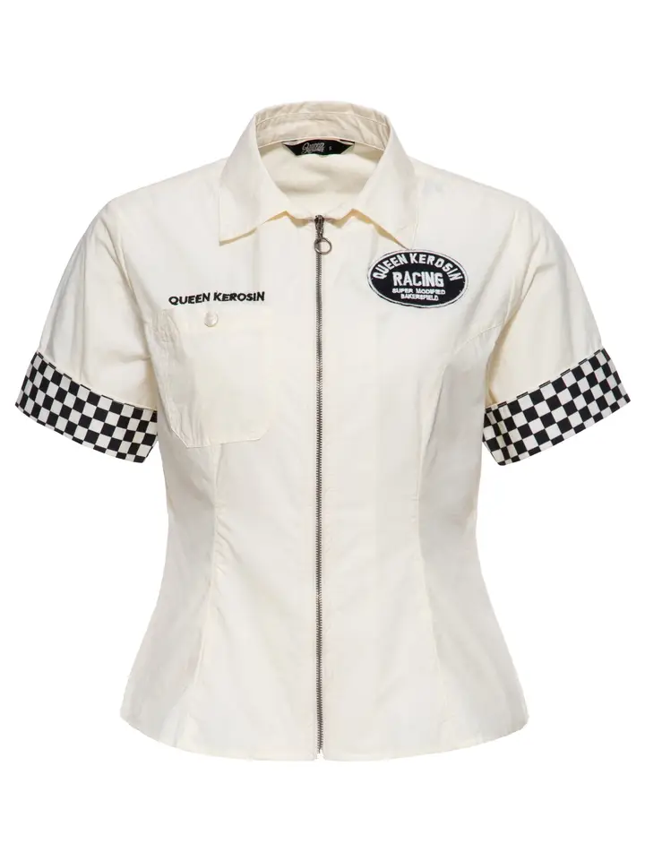 Blusa 'Super Modified' en blanco roto - Imagen 3
