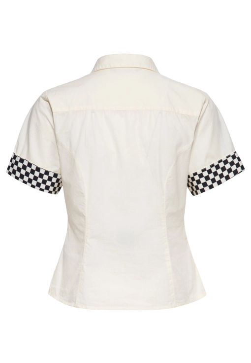 Blusa 'Super Modified' en blanco roto - Imagen 4