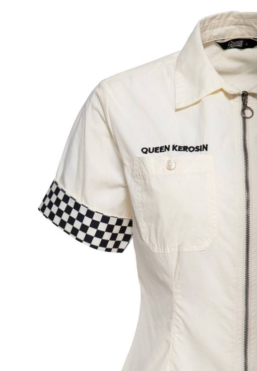 Blusa 'Super Modified' en blanco roto - Imagen 6