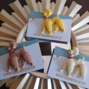 Broche Lucille Poodle Repro